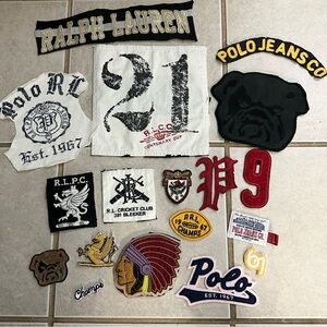 Polo Ralph Lauren patches and letters